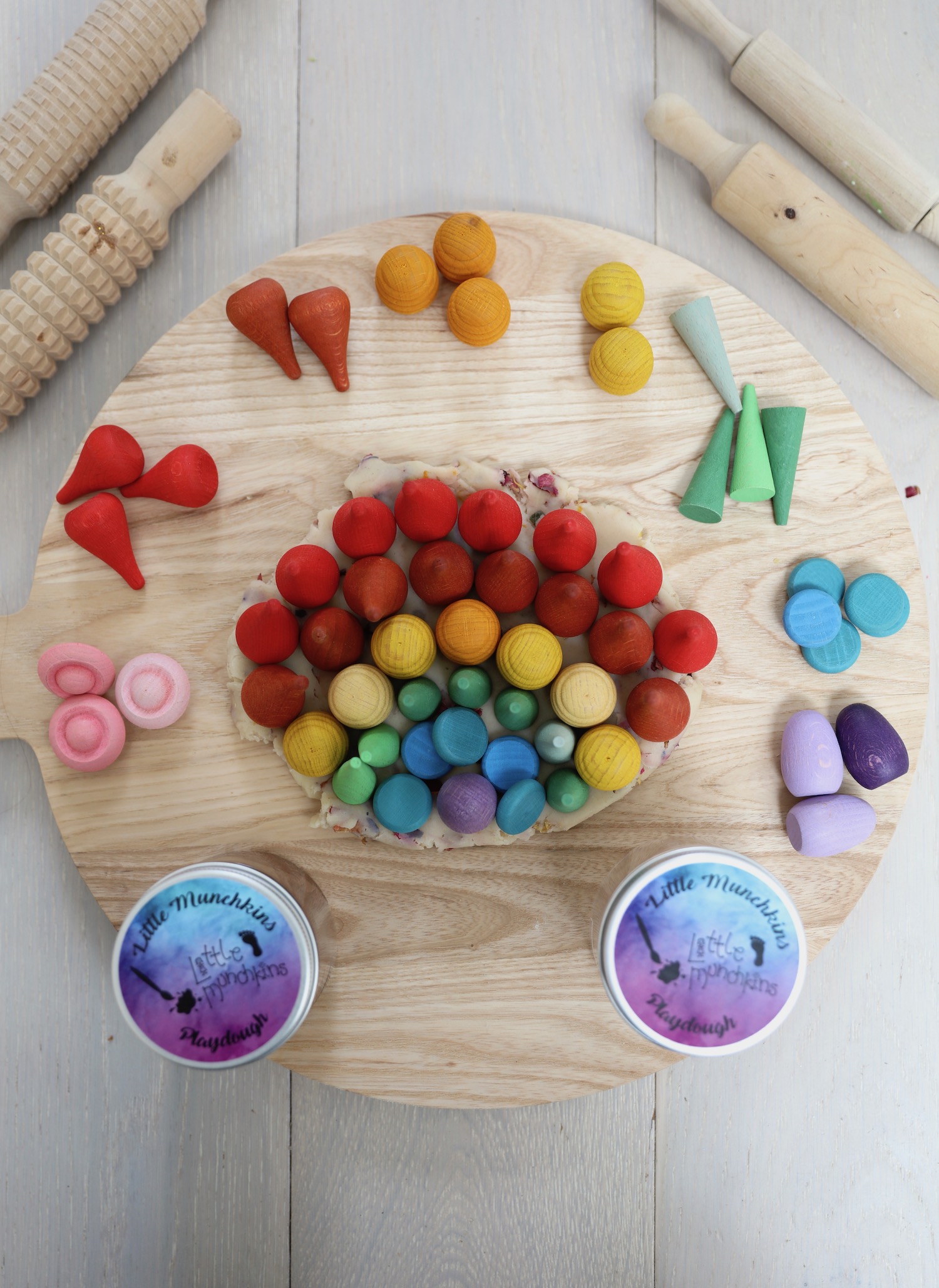 Pasta modellabile Rainbow Little Munchkins Playdough - Babookidsdesign
