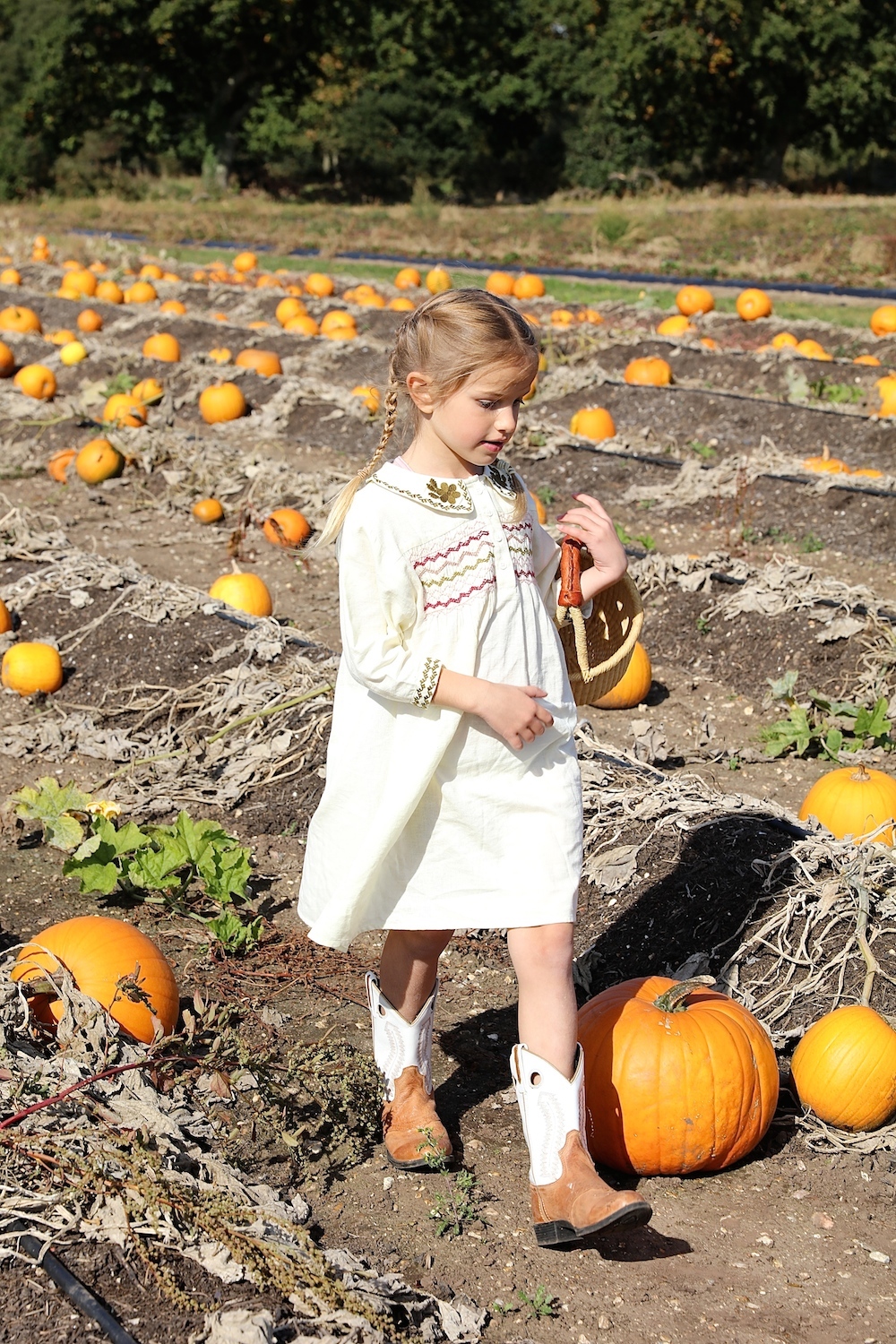 Apolina Kids dress at the Pumpkin Patch | Uberkid